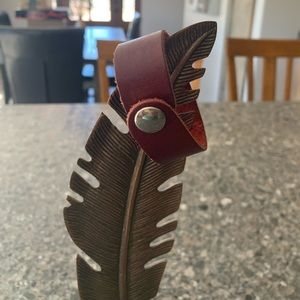 Burgundy Leather Bracelet